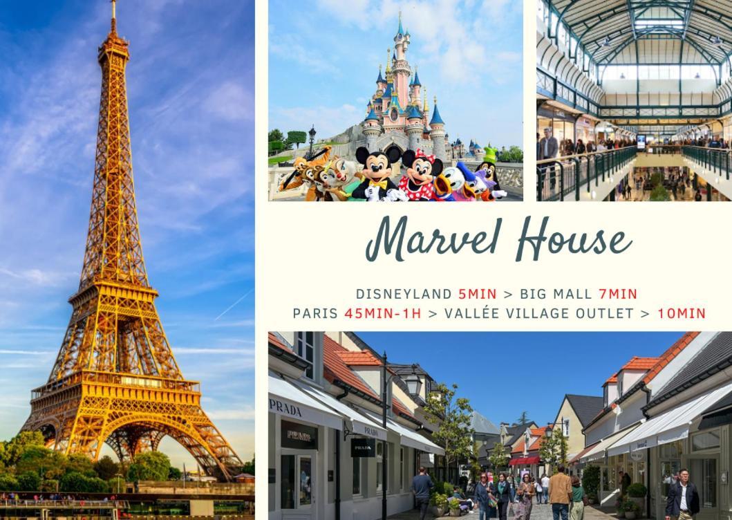 Marvel House - Disneyland 5Min, Private Parking, Terrace Magny-le-Hongre Exterior photo